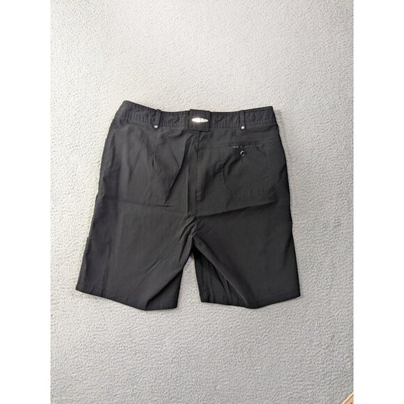 Jamie Sadock Shorts Womens 10 Black Golf Nylon Rayon Stretch Zip - Picture 2 of 16